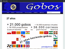 Tablet Screenshot of gobos.es